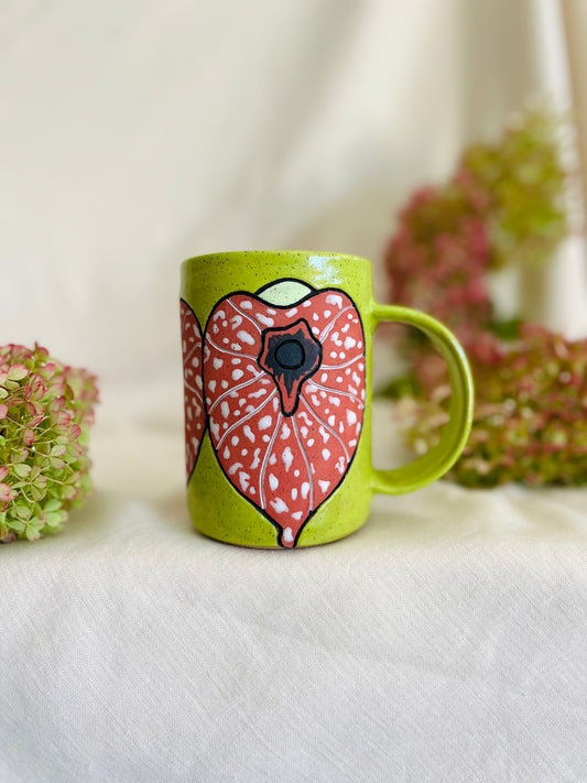 Pelican Flower Mug: green