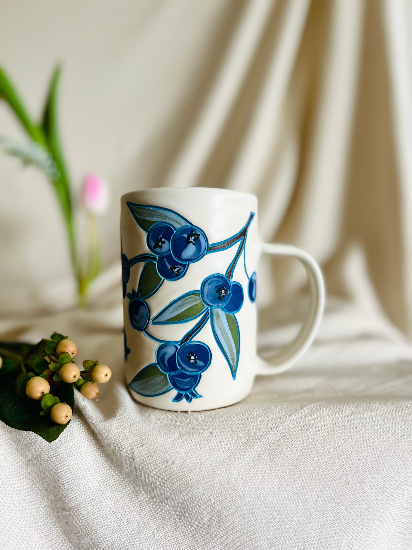 Blueberry Mug: matte white