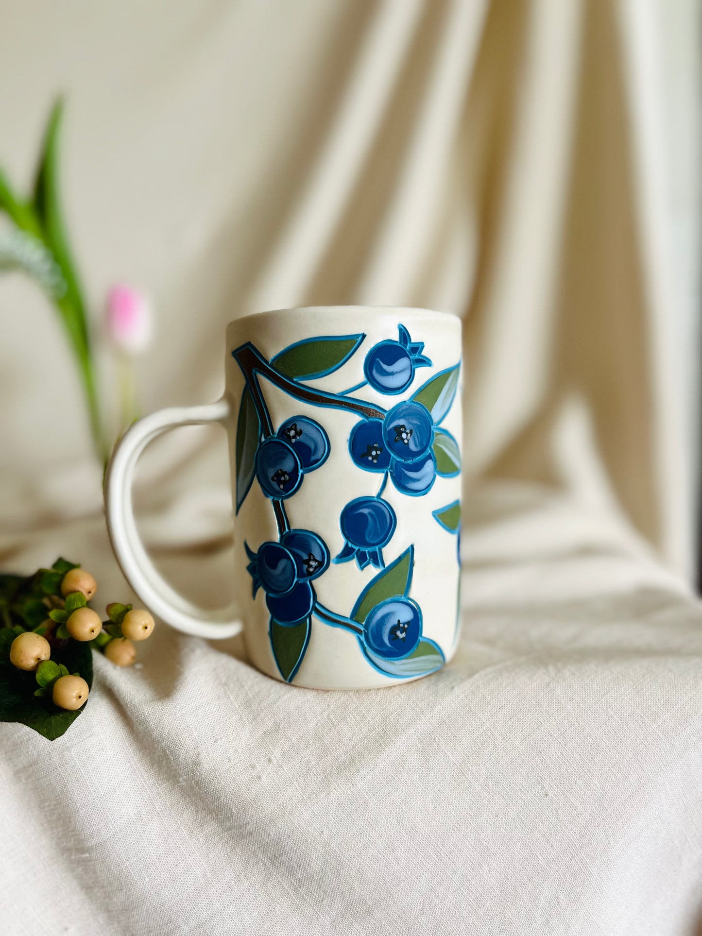 Blueberry Mug: matte white