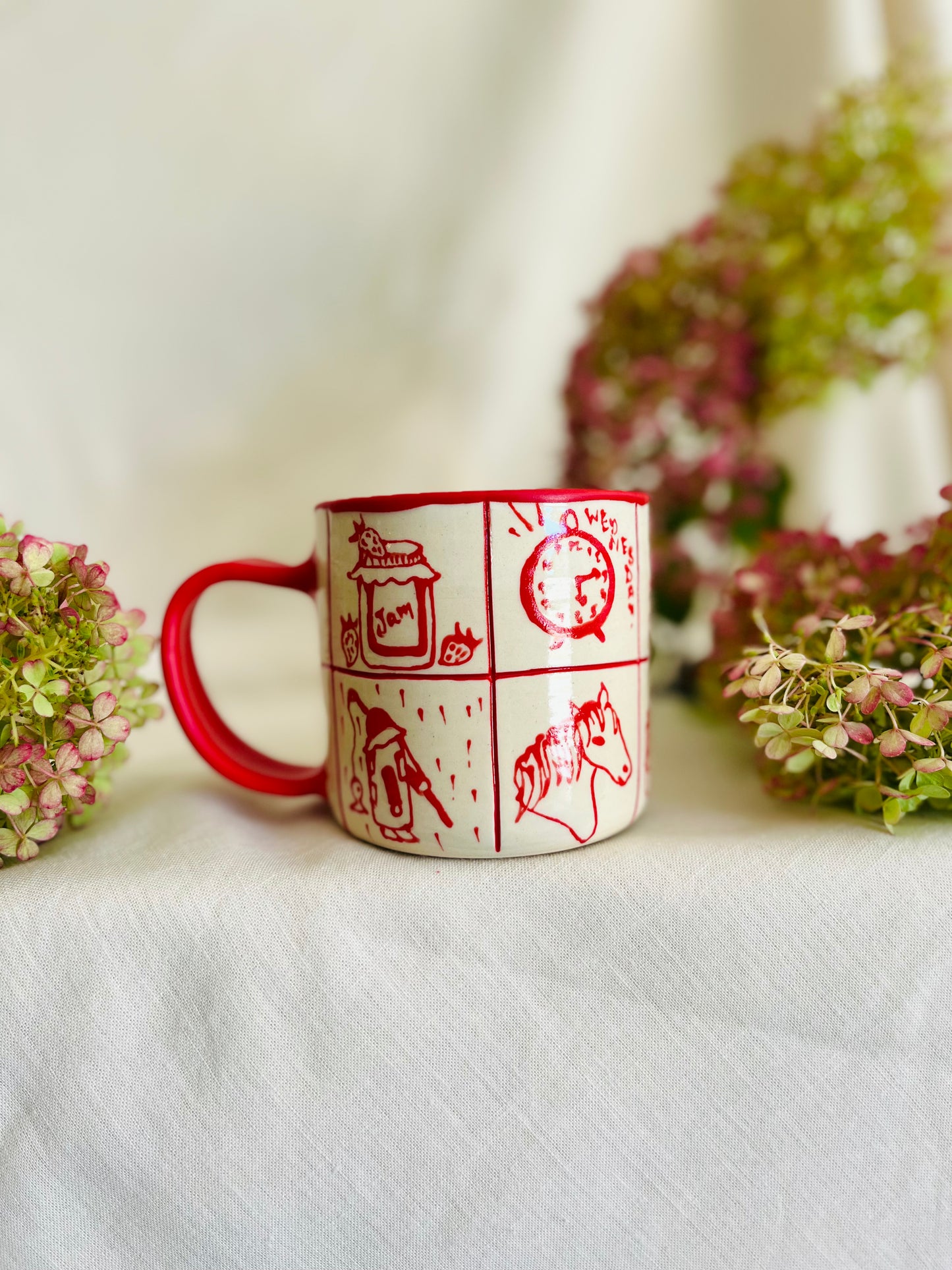 Redwork Quilt Mug 1