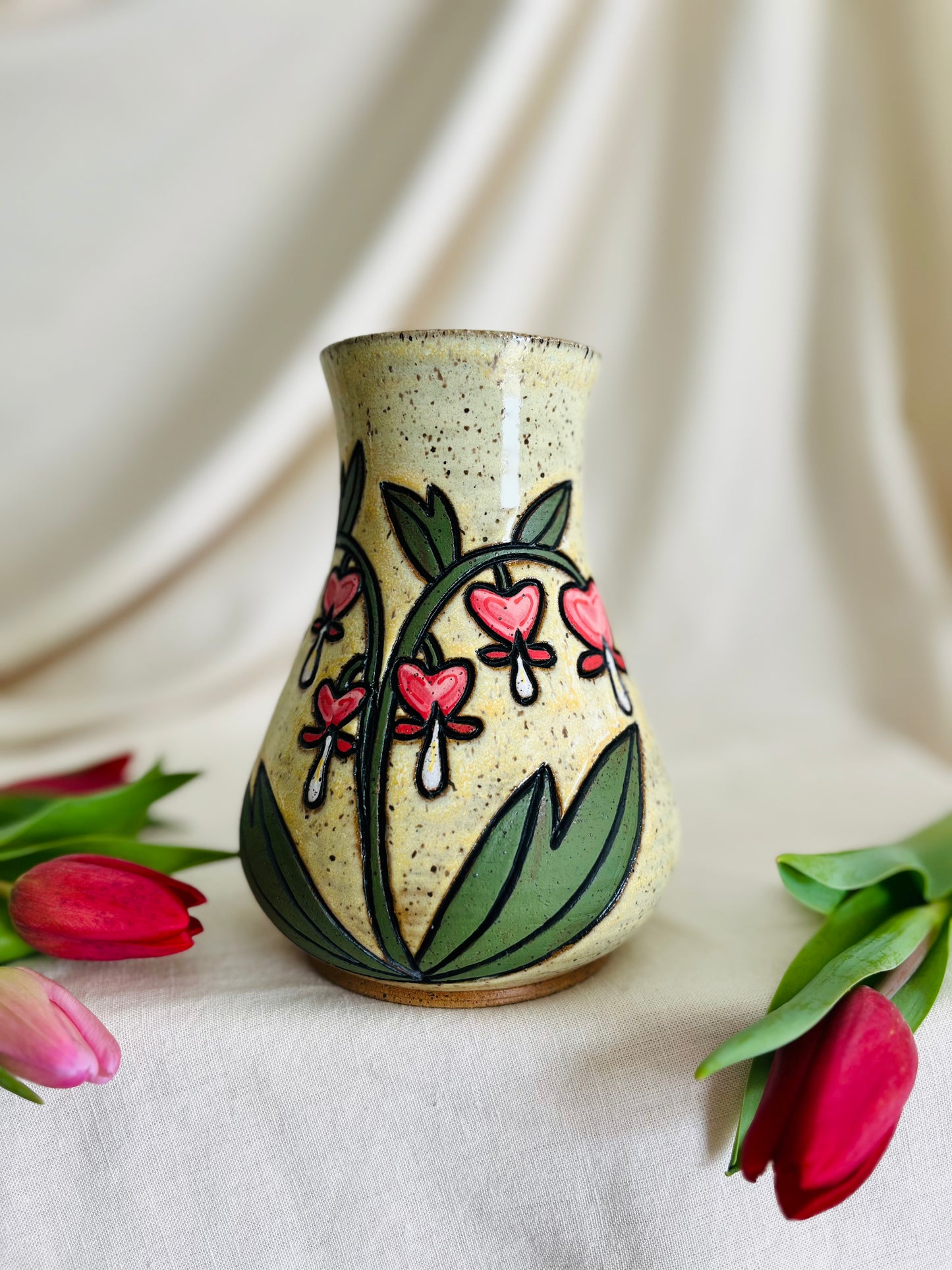 Bleeding Hearts Vase