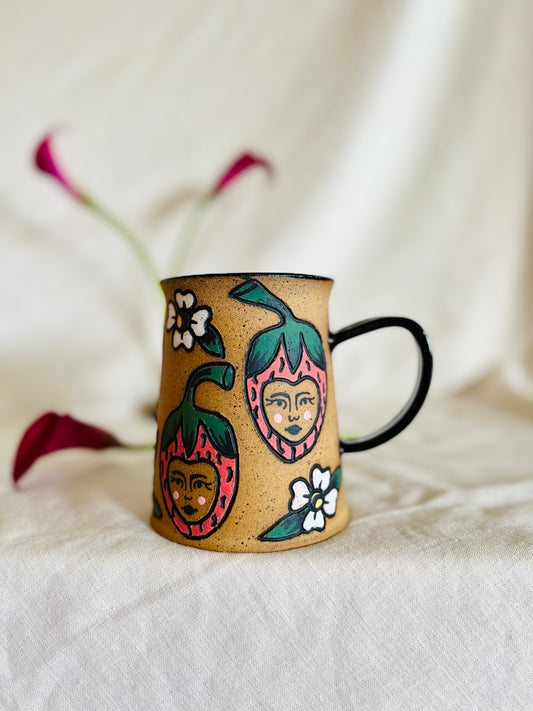 Strawberry Head Mug