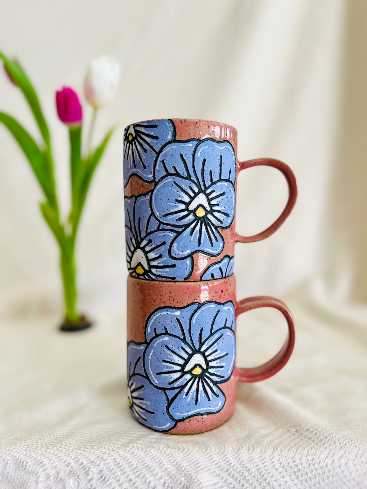 Violet Flower Mug