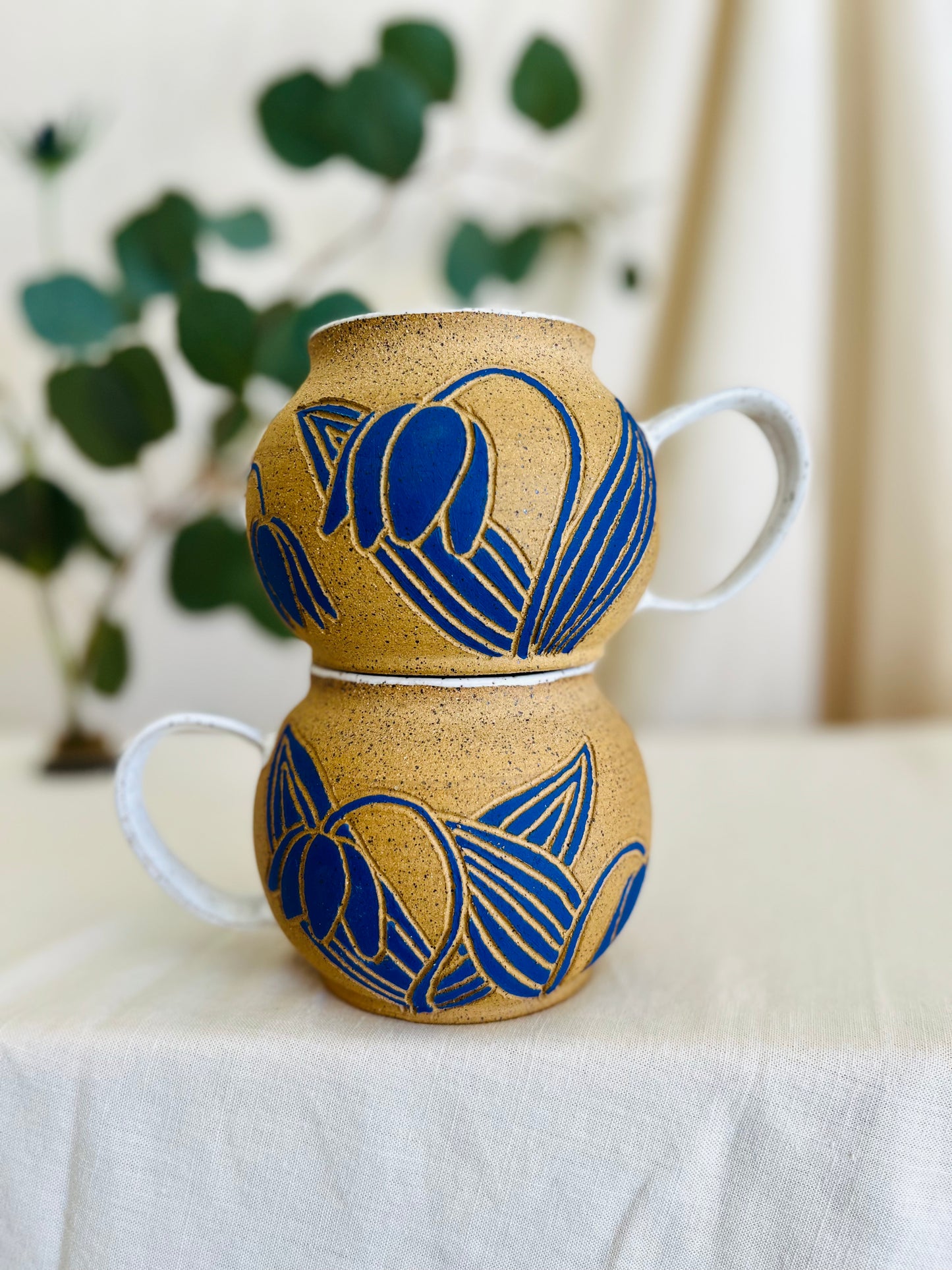 Blue Flower Mug