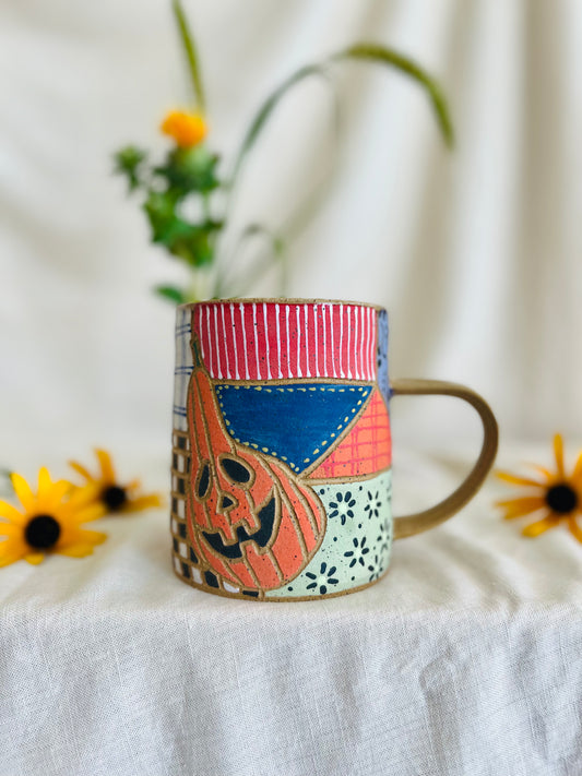 Fall Patchwork Mug 2