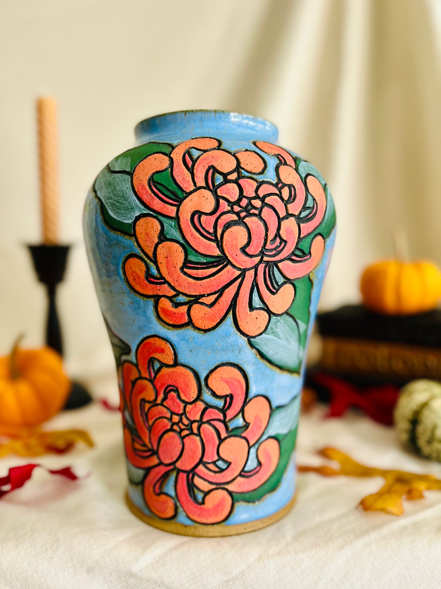 Chrysanthemum Vase