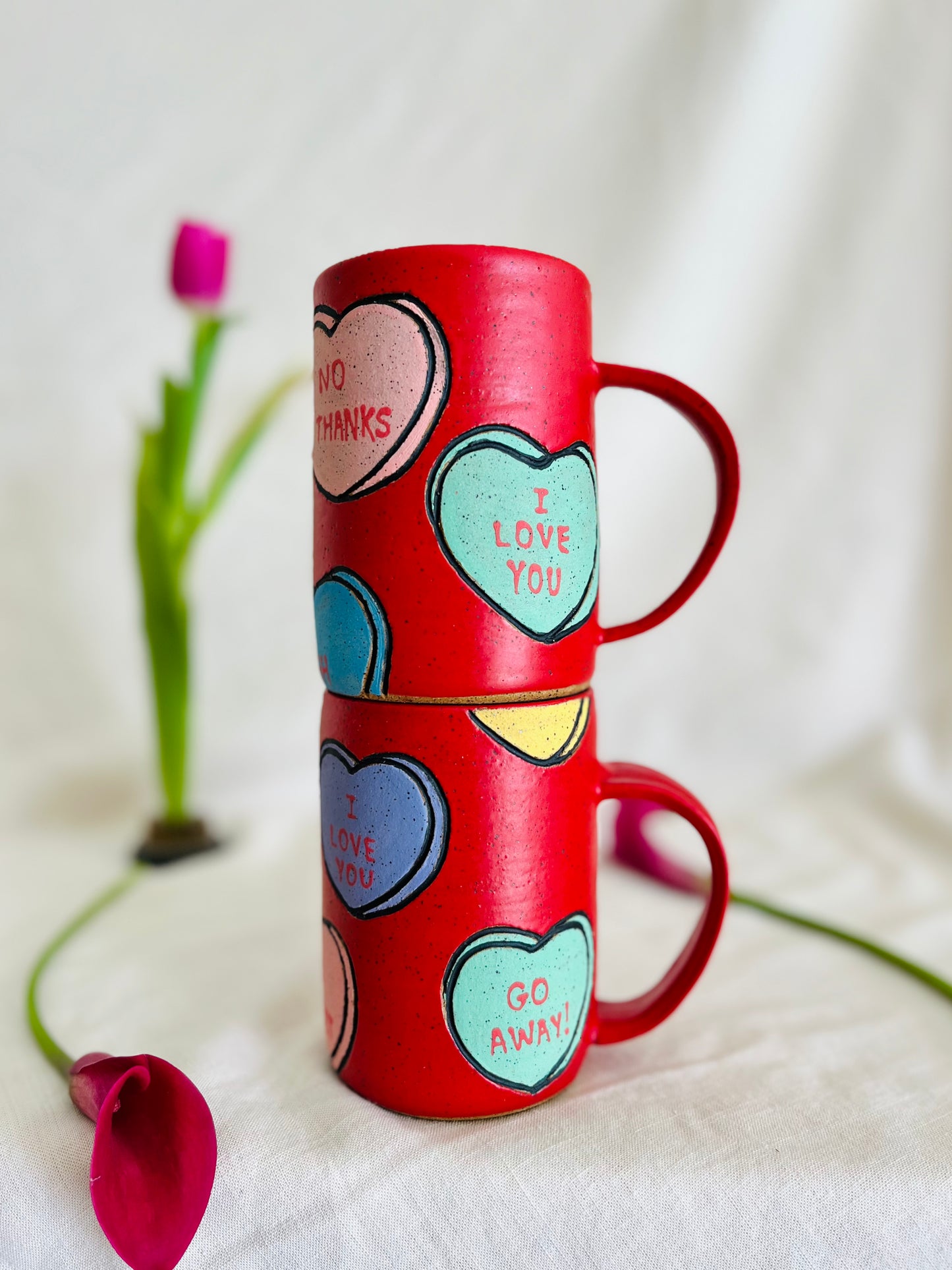 Conversation Hearts Mug