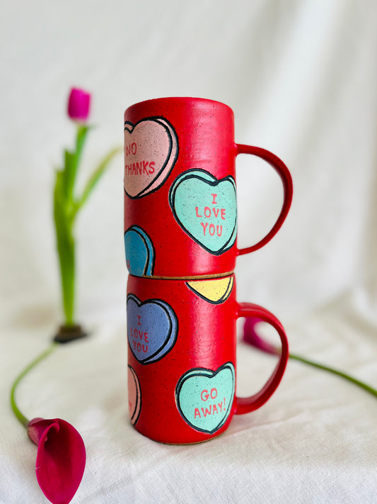 Conversation Hearts Mug