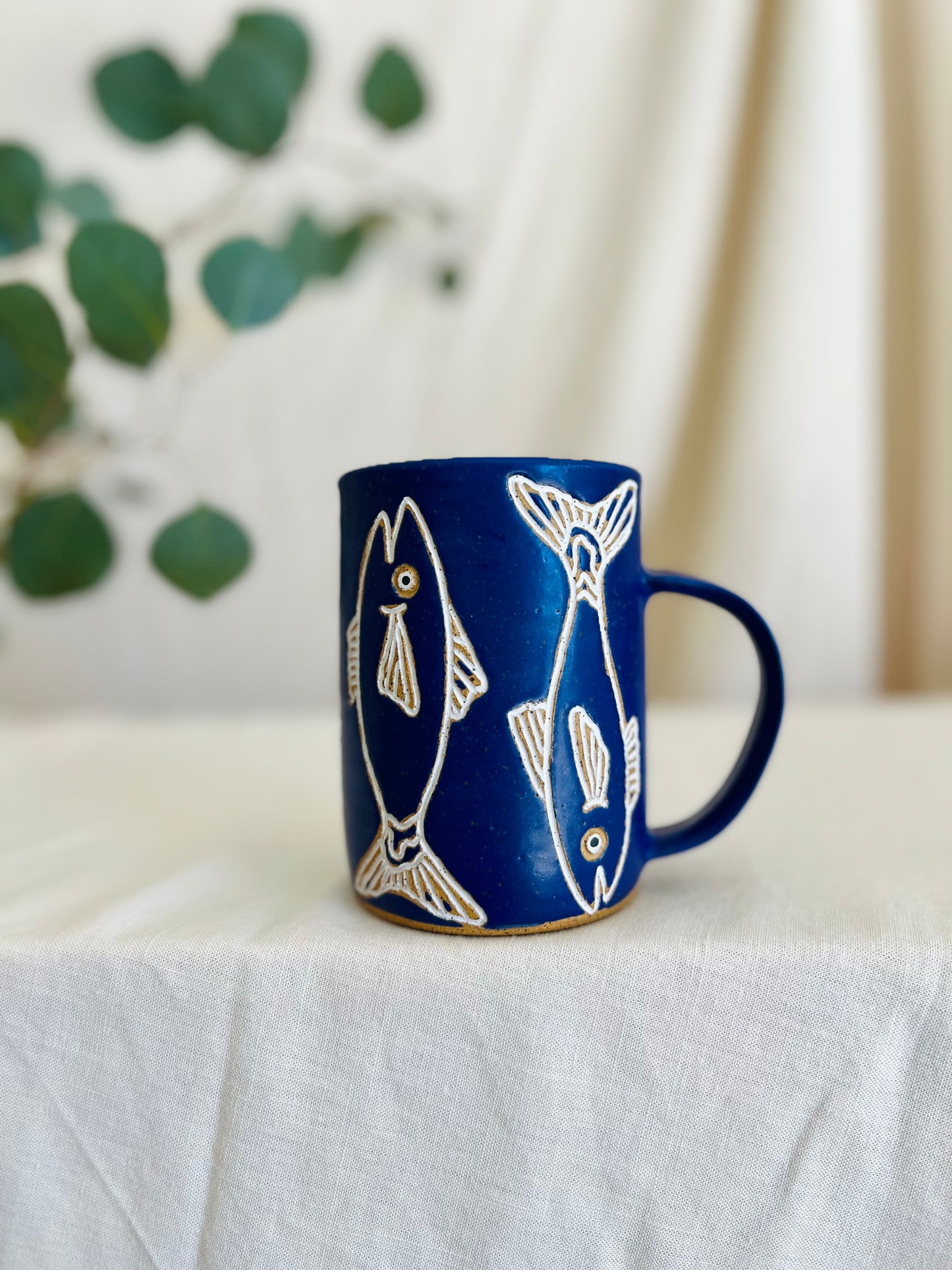 Blue Fish Mug