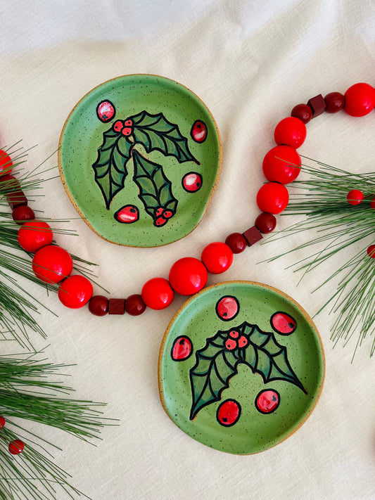Holly + Cranberry Spoon Rest