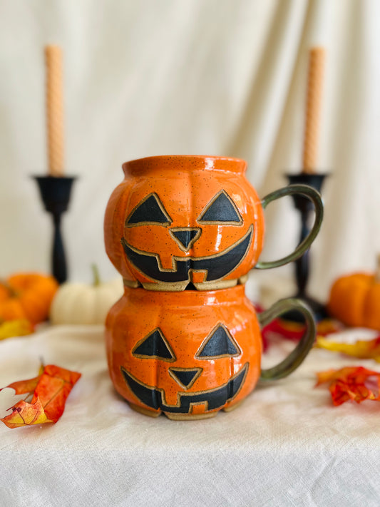 Pumpkin Mug: Classic Jack o' Lantern