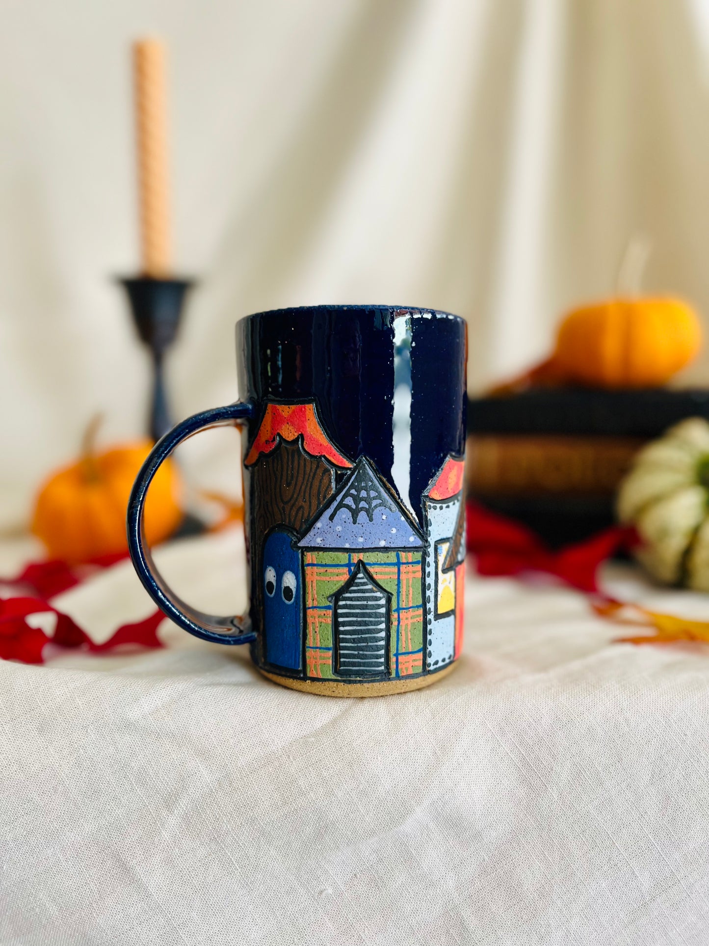 Patchwork Spooky Village Mug 2