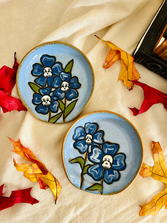 Skull Flowers Spoon Rest