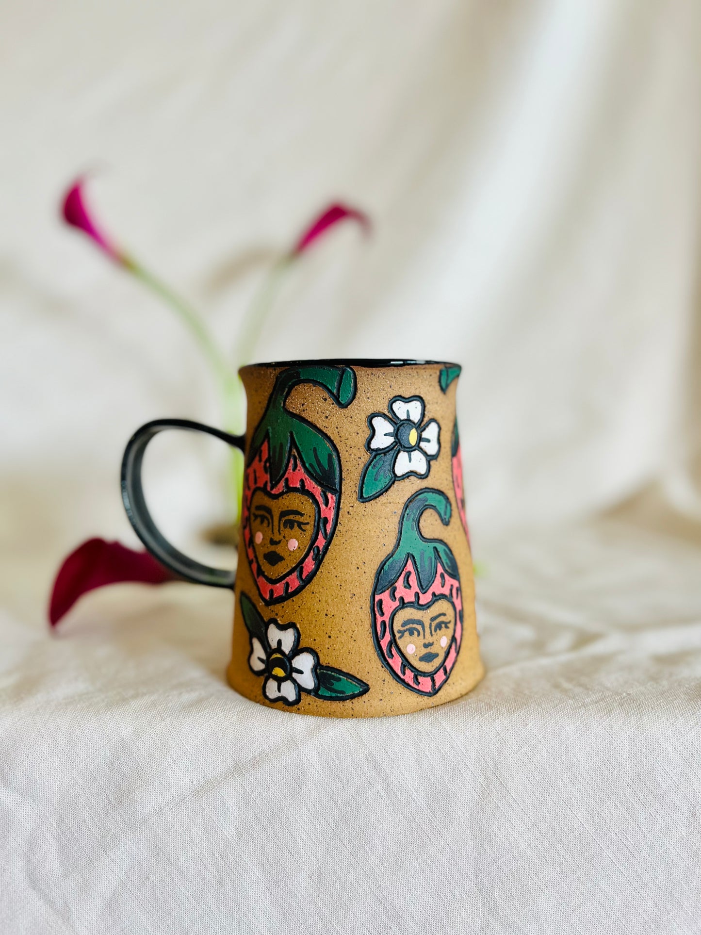 Strawberry Head Mug