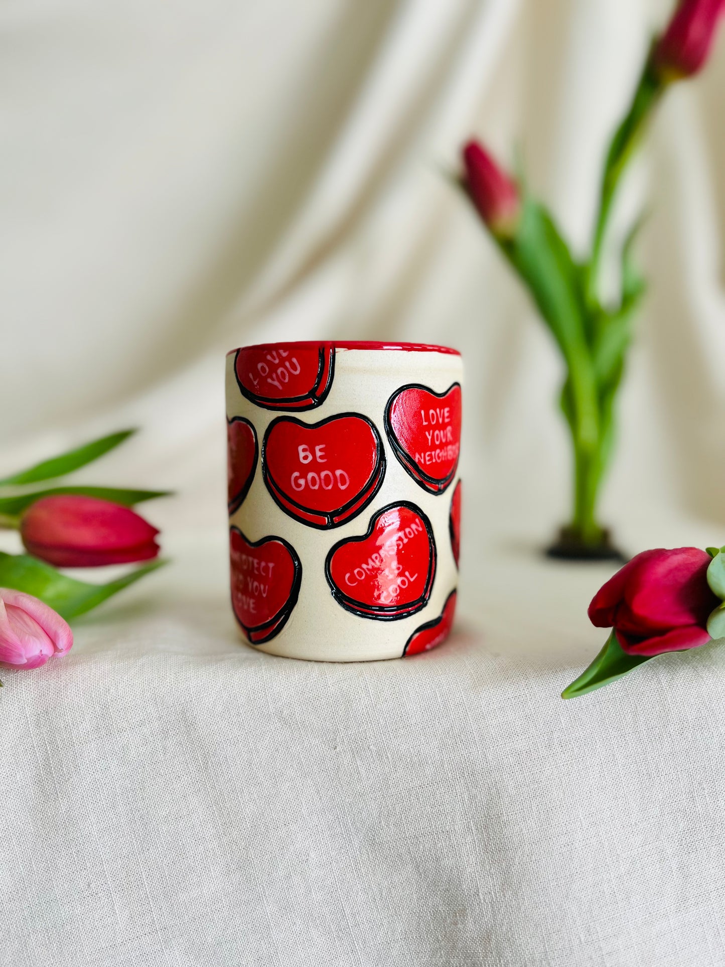 Cherry Hearts Cup