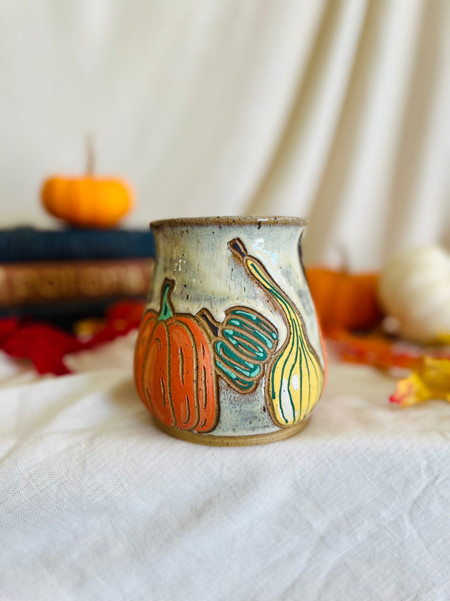 Gourds N' Pumpkins N' Cat Mug 2