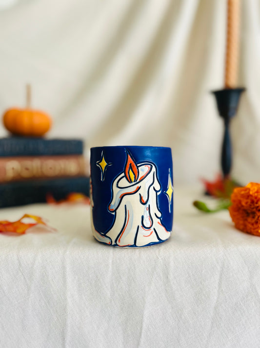 Melting Candle Cup (blue)
