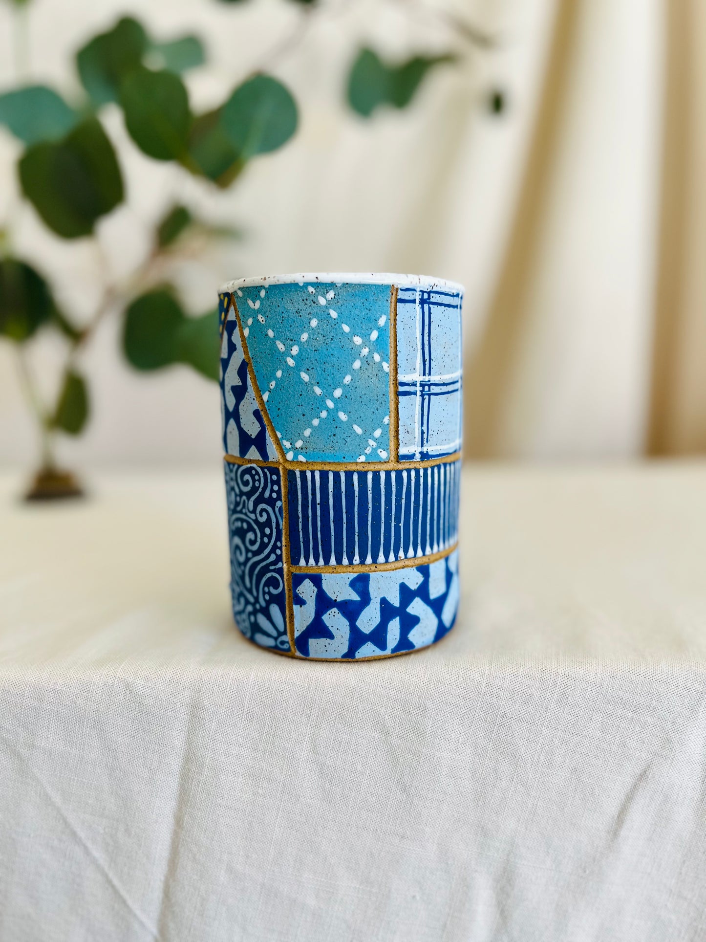 Patchwork Blues Mug 7