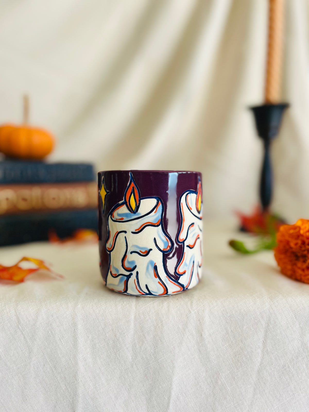 Melting Candle Cup (purple)
