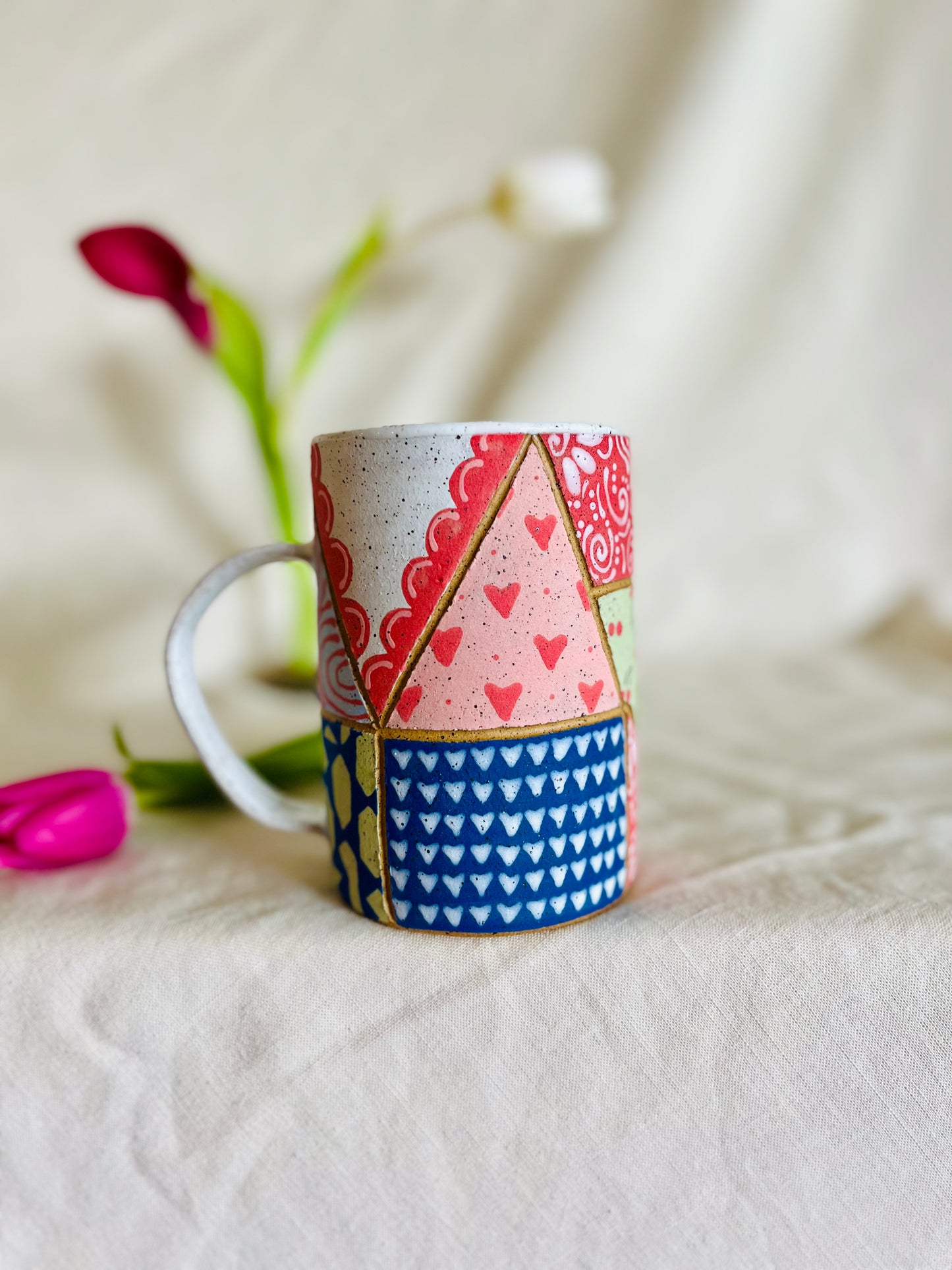 Patchwork Valentines Mug 2