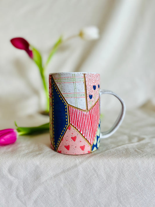 Patchwork Valentines Mug 2