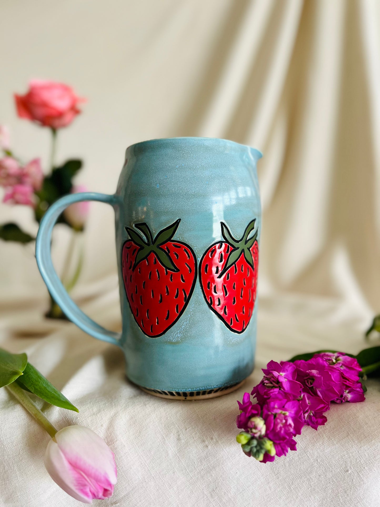 Strawberry Pitcher