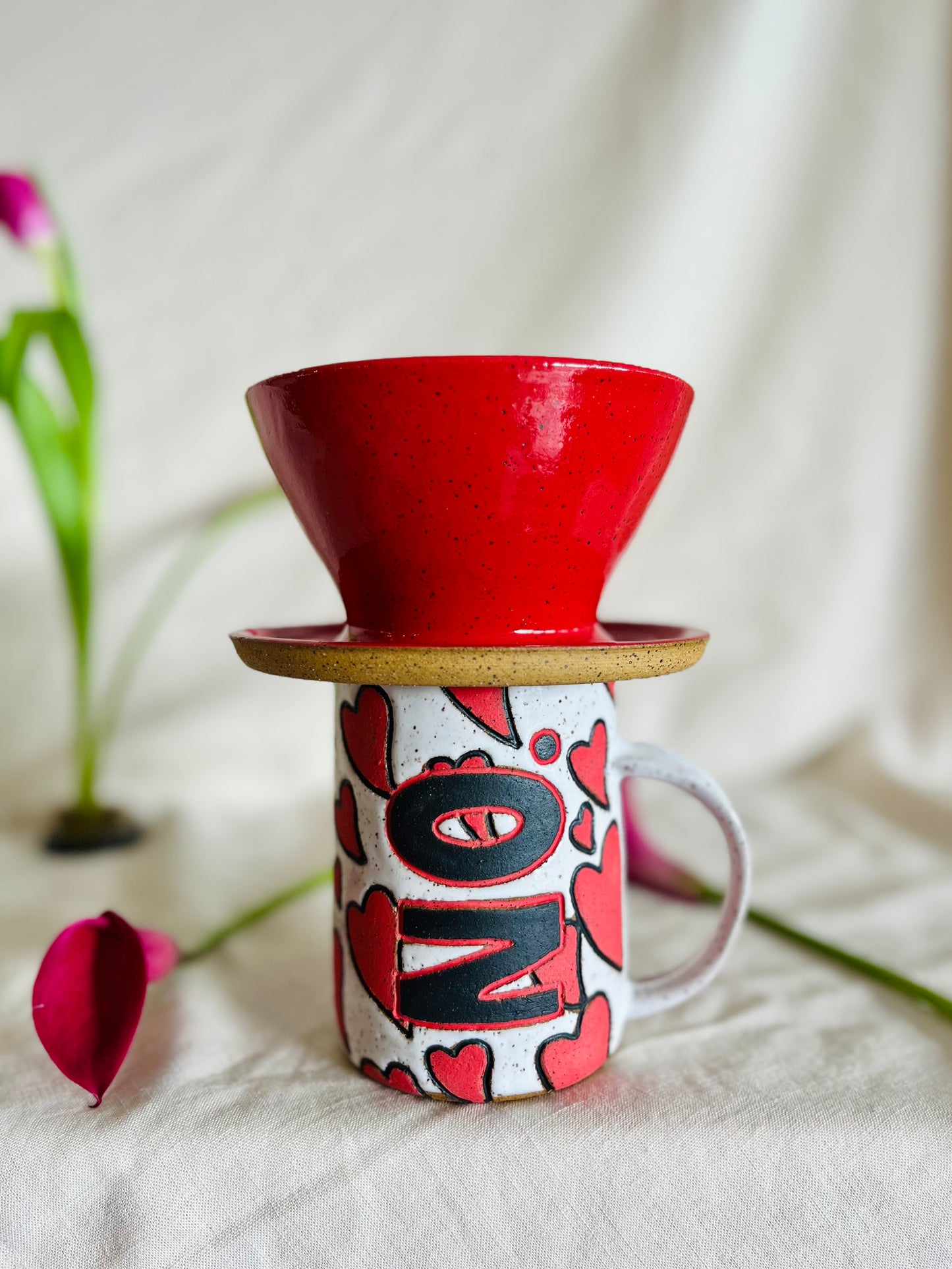 Coffee Pour Over: red gloss