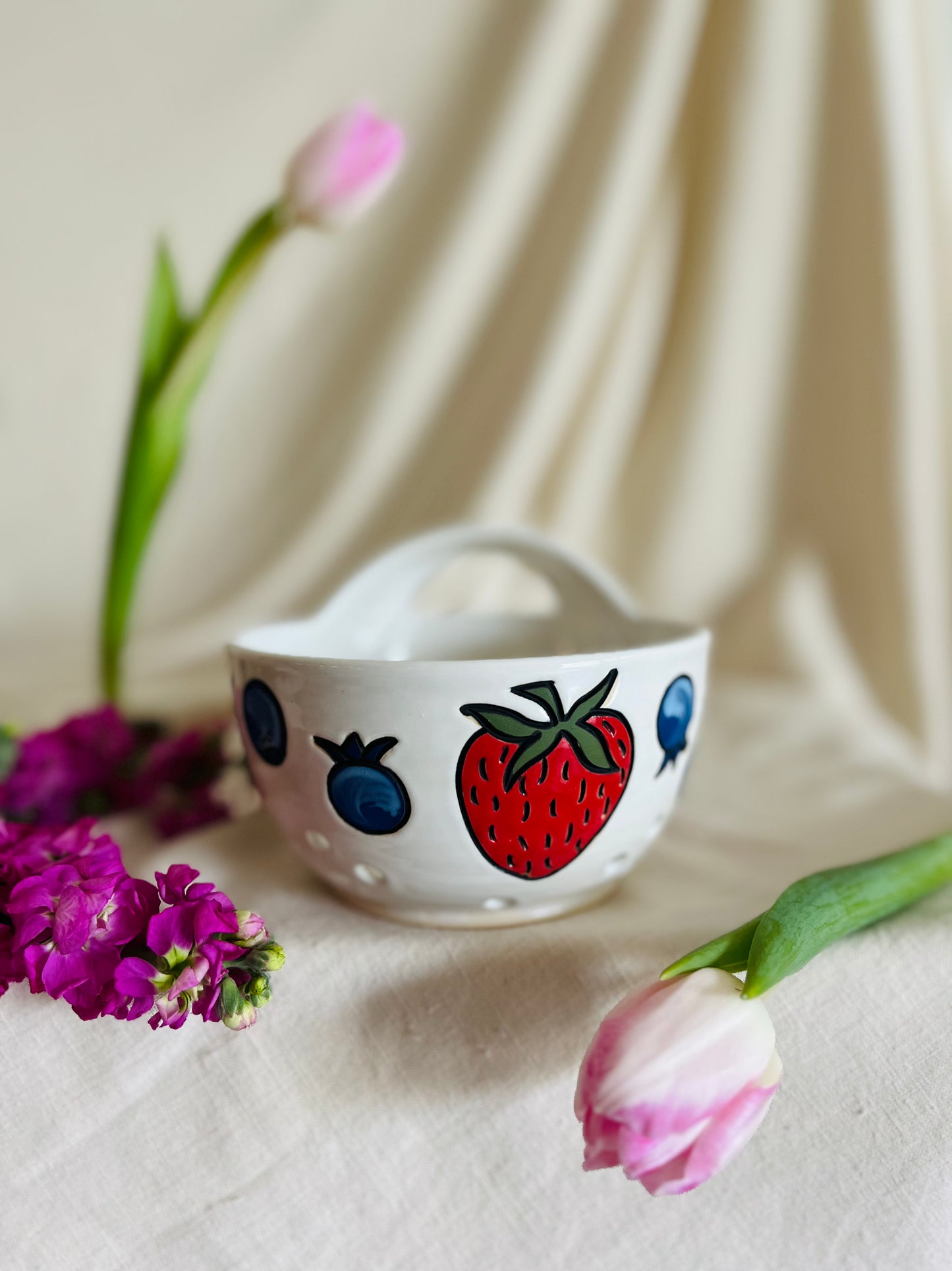 Berry Basket: bluebs + strawbs