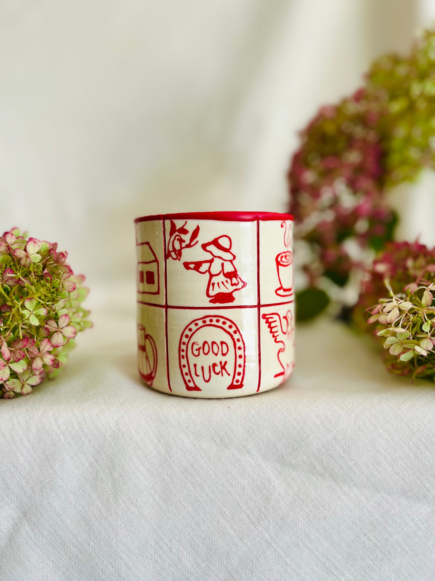 Redwork Quilt Mug 2