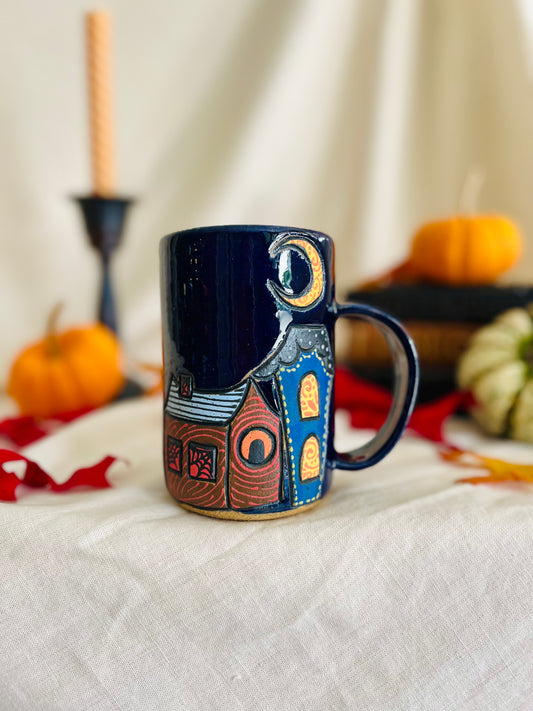 Patchwork Spooky Village Mug 4