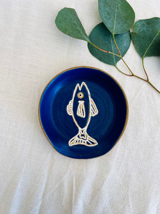 Blue Fish Spoon Rest