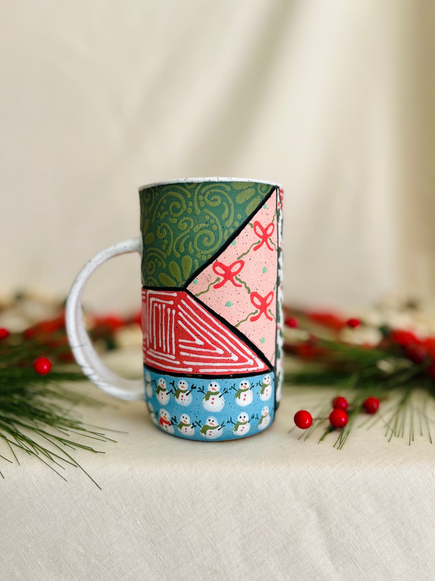 Holiday Patchwork Mug 1