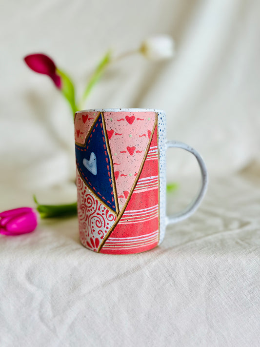 Patchwork Valentines Mug 5