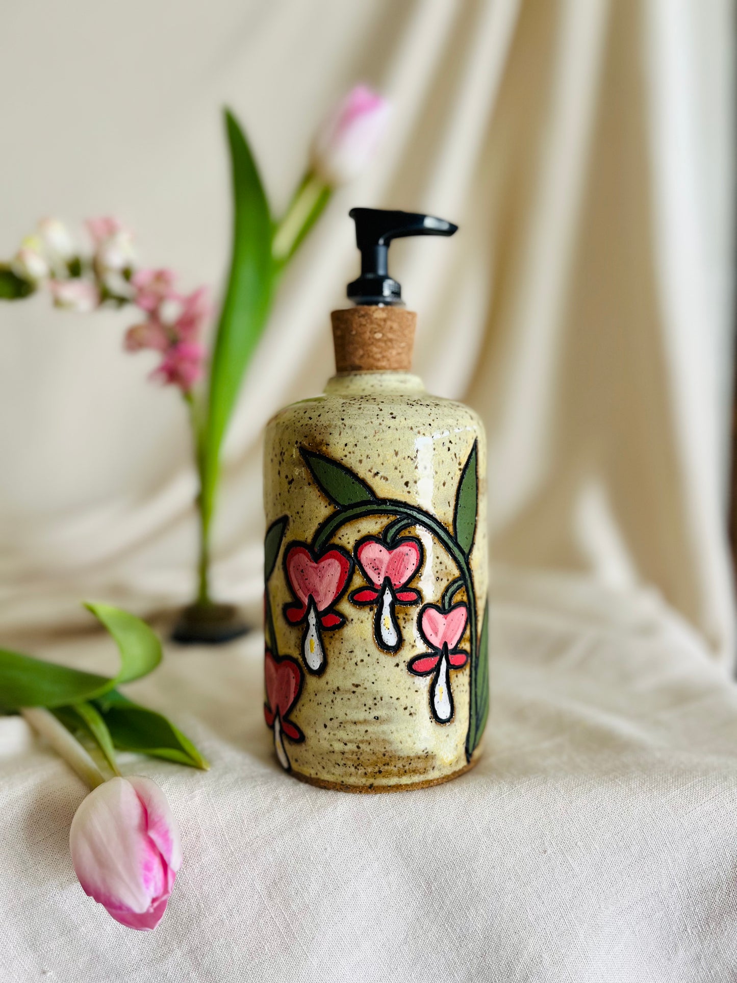 Bleeding Hearts Soap Dispenser