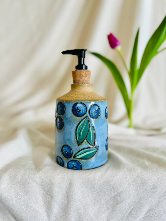 Blueberry Soap Dispenser: frost blue