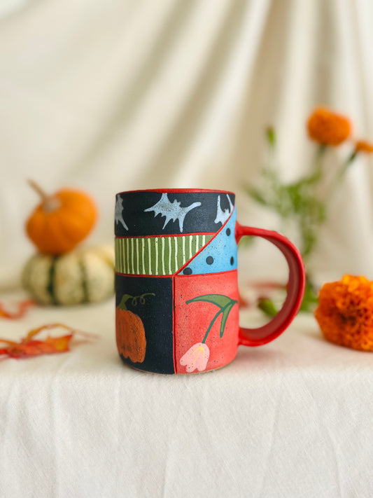 Fall Patchwork Mug 1