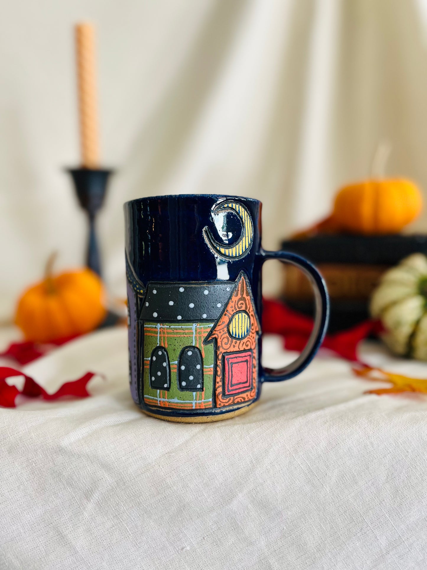 Patchwork Spooky Village Mug 3