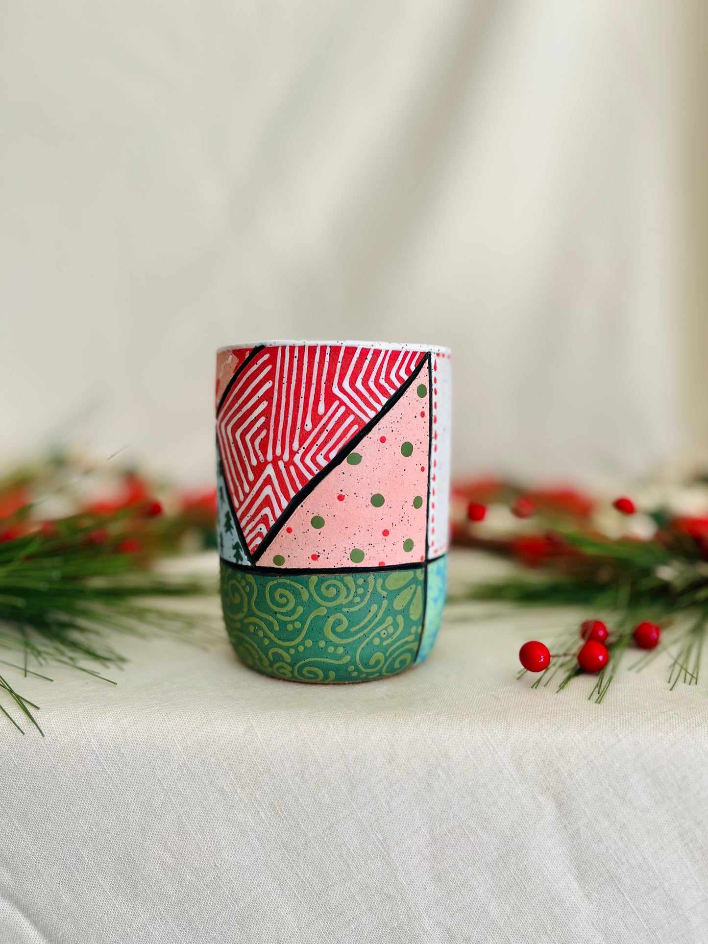 Holiday Patchwork Cup 2