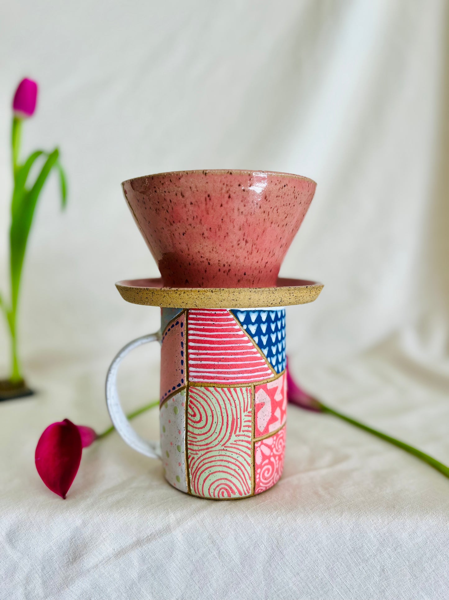 Coffee Pour Over: pink gloss