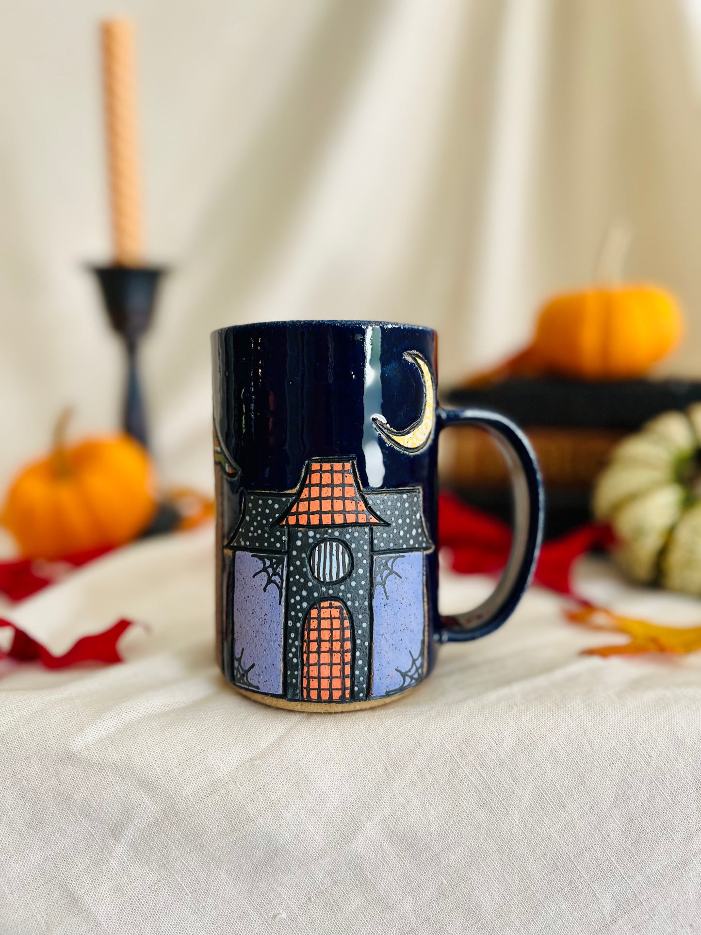 Patchwork Spooky Village Mug 1