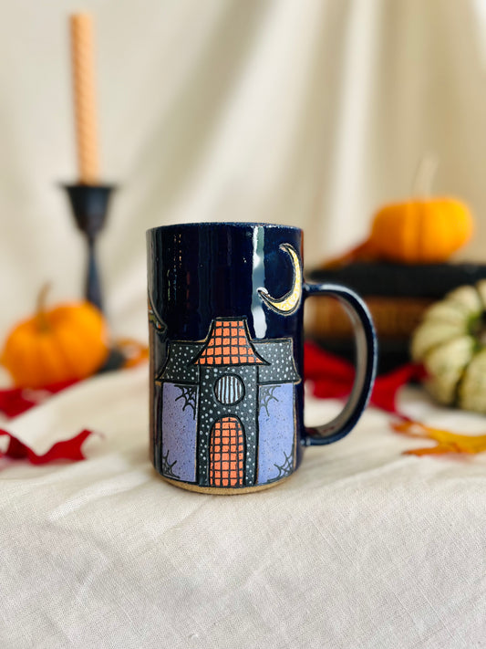 Patchwork Spooky Village Mug 1