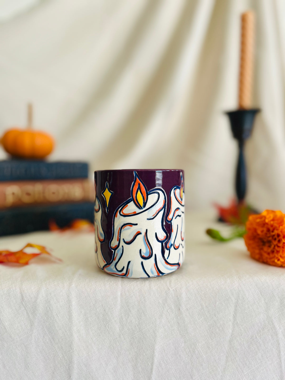 Melting Candle Cup (purple)