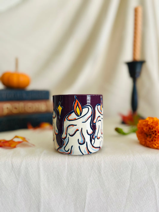 Melting Candle Cup (purple)