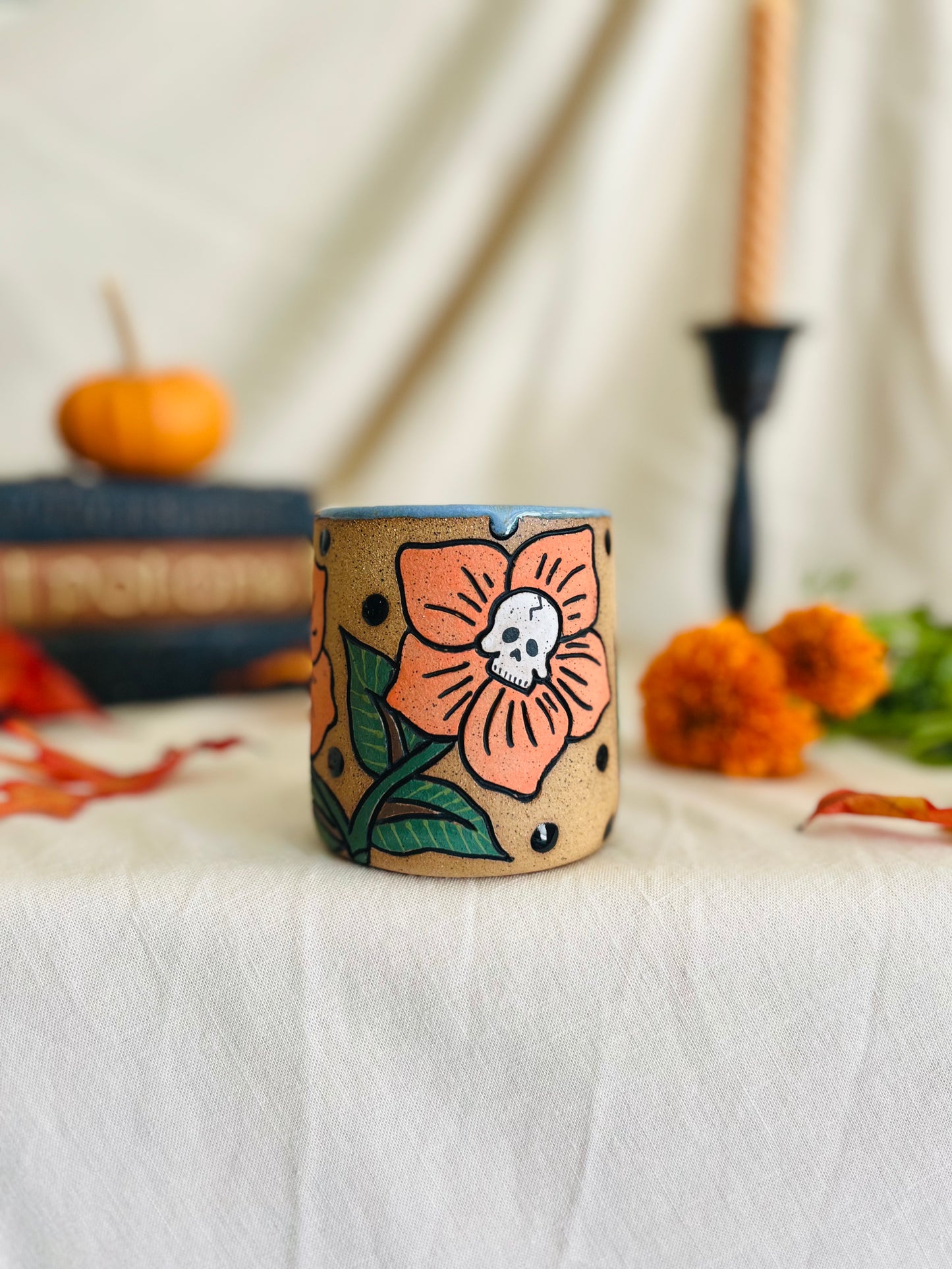 Skull Flower Cup