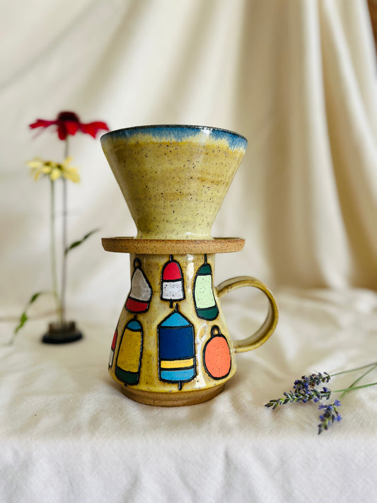 Coffee Pour Over: frozen lake
