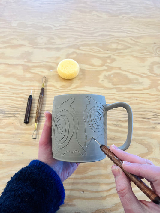 Carving + Painting Workshop: Coffee Mug