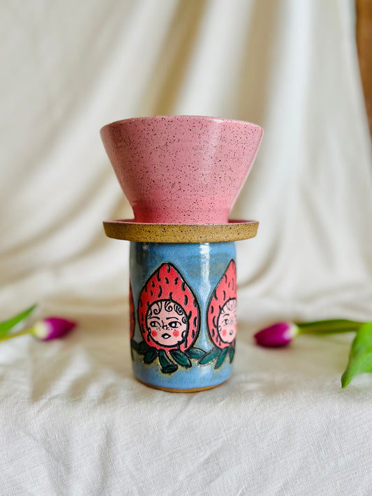 Coffee Pour Over: bubble gum pink