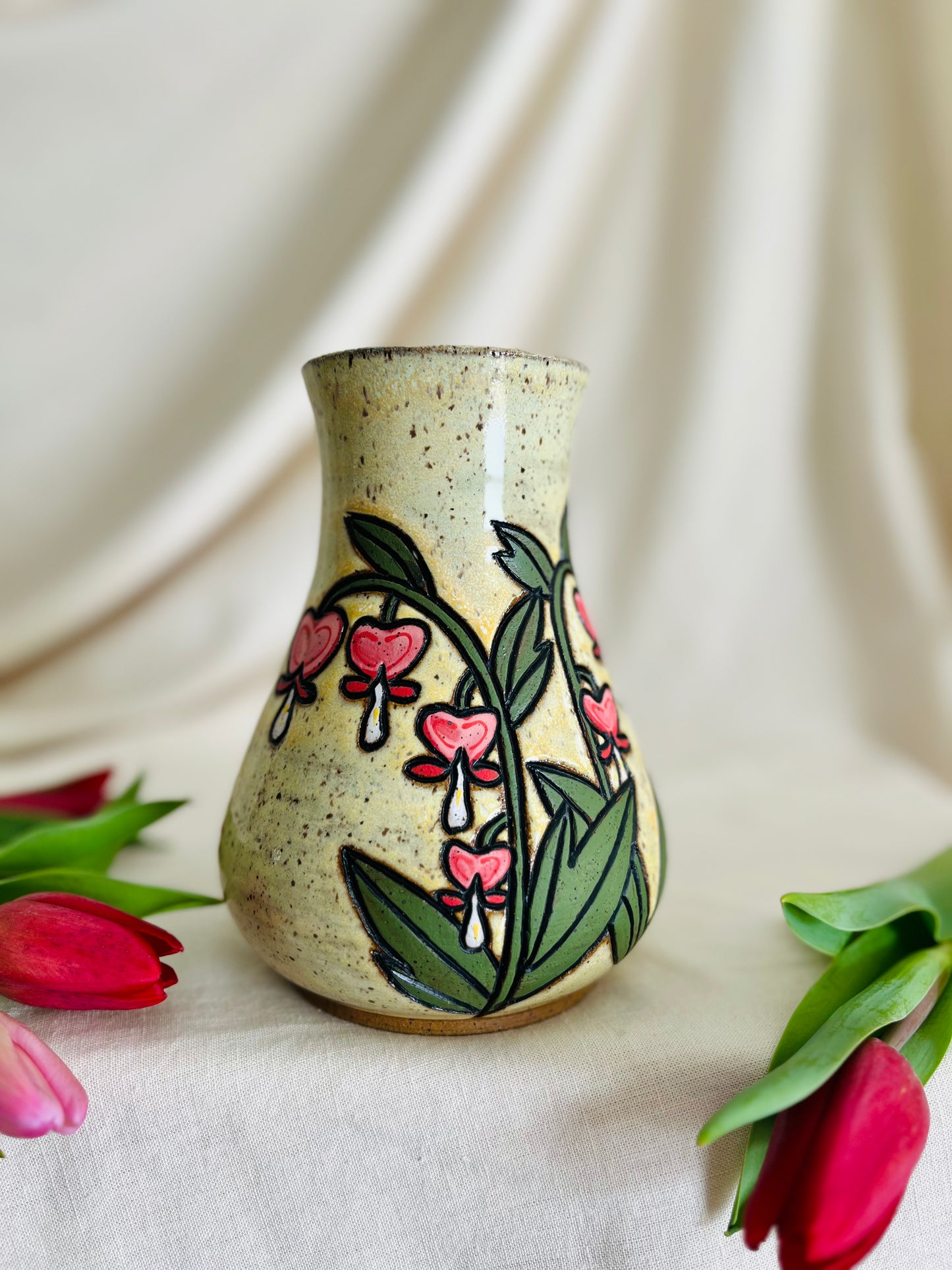 Bleeding Hearts Vase