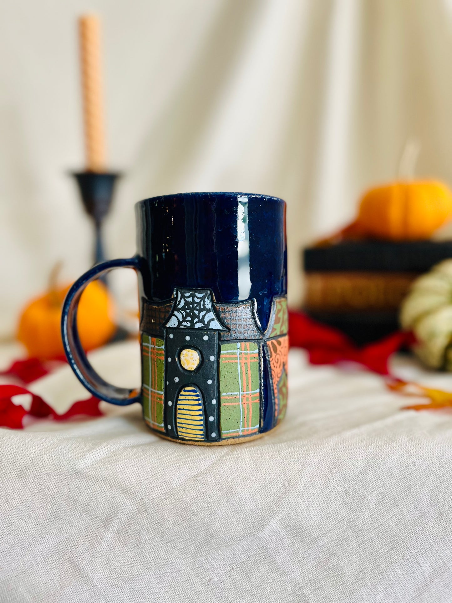 Patchwork Spooky Village Mug 3