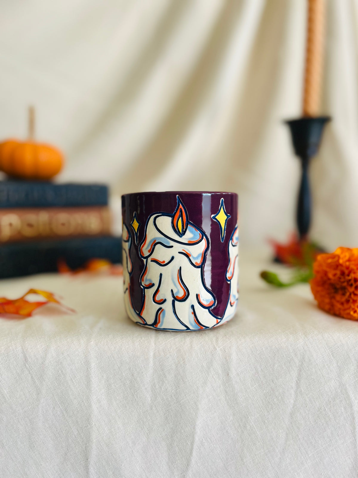 Melting Candle Cup (purple)
